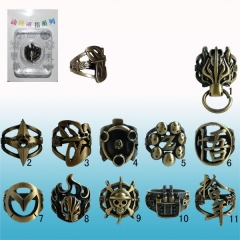 11款标志古铜卡装戒指
