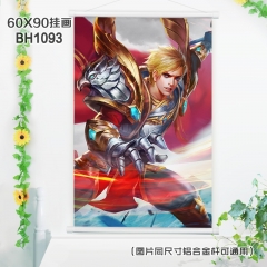 (60X90)BH1093-王者荣耀游戏白色塑料杆挂画