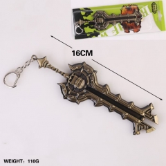 魔兽世界战士斯多姆卡古铜色兵器钥匙扣挂件16CM
