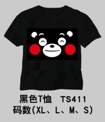 411  熊本熊黑色T恤