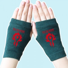 魔兽红色标志墨绿色手套