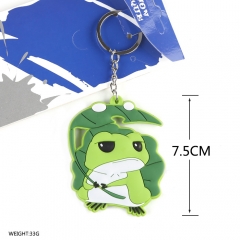 青蛙的旅行双面硅胶钥匙扣挂件G款