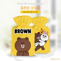 XRSD071-布朗熊动漫细毛绒热水袋