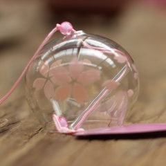 厂家直销 玻璃风铃个性定制礼品 生日礼物 居家创意风铃 小樱花 举报
