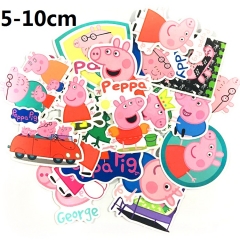 佩佩猪粉红猪小妹 Peppa Pig 卡通贴纸行李箱旅行箱贴纸防水