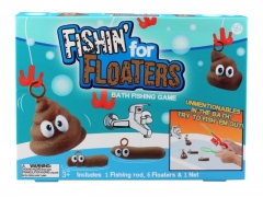 漂浮钓鱼游戏、钓屎浴室游戏  Fishing for Floaters Game  新奇特整人玩具