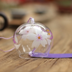 专业定制日式风铃 创意礼品挂件 家居饰品 玻璃工艺品 白樱花 举报