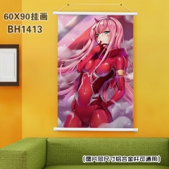 (60X90)BH1413-DARLING in the FRANXX动漫白色塑料杆挂画