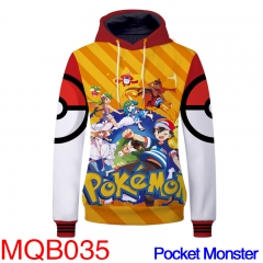 宠物小精灵 Pokémon MQB035连帽卫衣