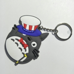 创意卡通动漫龙猫钥匙扣挂件totoro钥匙圈宫崎骏活动促销小礼品