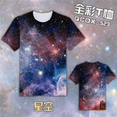 QCDX523-个性全彩动物短袖T恤
