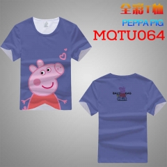 MQTU064-3 小猪佩奇 短袖全彩T恤