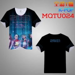 MQTU024-3 K-POP 短袖全彩T恤
