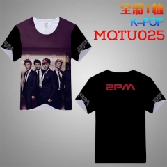 MQTU025-3 K-POP 短袖全彩T恤