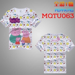 MQTU063-3 小猪佩奇 短袖全彩T恤
