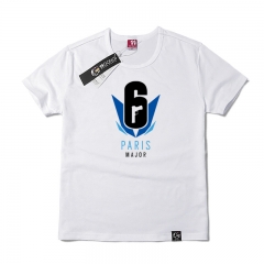 十一宫彩虹六号围攻r6国际邀请赛战队logo标志图案印花短袖T恤男