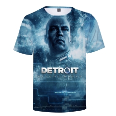夏季T恤底特律Detroit Become Human 个性简约 影视周边 3D全彩短