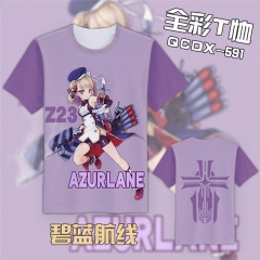 QCDX591-碧蓝航线 铁血 Z23 游戏全彩T恤