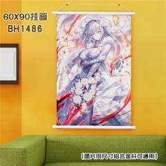 (60X90)BH1486-Fate Grand Order 游戏白色塑料杆挂画