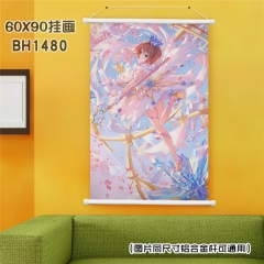 (60X90)BH1480-魔卡少女樱 动漫白色塑料杆挂画