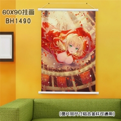 (60X90)BH1490-Fate Grand Order 游戏白色塑料杆挂画