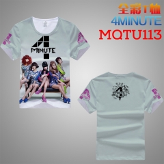 4MINUTE MQTU113全彩短袖T恤