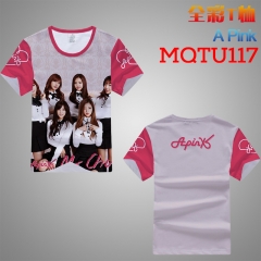 A Pink MQTU117全彩短袖T恤
