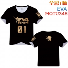 MQTU346-3 新世纪福音战士 全彩短袖T恤