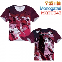 MQTU343-3 化物语 全彩短袖T恤
