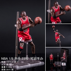 NBA 乔丹 23号红色衣服 可动 盒装手办摆件模型 一箱36