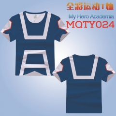 MQTY024-3 我的英雄学院 运动宽松版网眼T恤