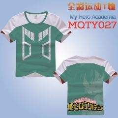 MQTY027-3 我的英雄学院 运动宽松版网眼T恤