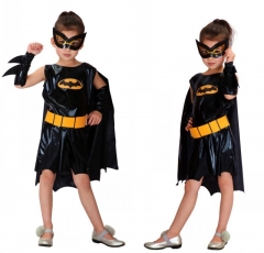 万圣节cosplay服装 儿童蝙蝠侠演出服 G-0031蝙蝠侠公主裙 眼罩