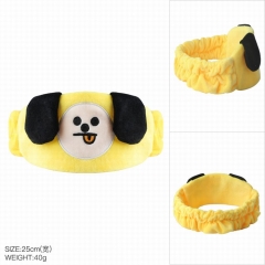 BTS 防弹少年团 BT21 黄色 儿童成人头箍发带洗漱头巾 25CM 40G