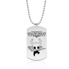 跨境热销游戏周边 Hollow Knight吊牌 不锈钢空洞骑士军牌项链