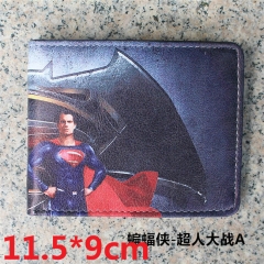 C漫画电影超级英雄 超人superman卡通动漫周边漫威 短款钱包皮夹
