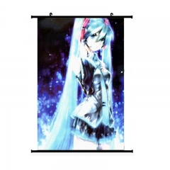 初音未来 动漫挂画卷轴布画 Vocaloid动漫周边 明星动漫挂画批发