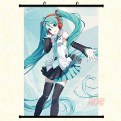 miku 初音挂画 动漫卷轴海报布画 漫展热卖 亚马逊wish 速卖通