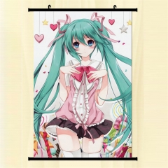 动漫卷轴挂画海报 初音未来 Vocaloid挂画批发 动漫周边定制