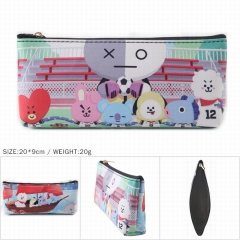 BTS 防弹少年团 BT21款 拉链PU笔袋 20X9CM 20G