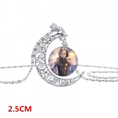 2019阿丽塔：战斗天使 Alita Battle Angel 时光宝石银色月亮项链