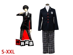 女神异闻录5 主人公COS服 P5男主来栖暁校服 动漫cosplay制服