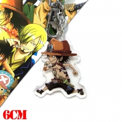 海贼王亚克力钥匙扣 One Piece Anime Ace Acrylic Keychain