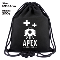 Apex Legends英雄-黑色帆布束口背包束口袋40X34CM