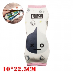 BT21笔袋防弹少年团创意牛奶盒卡通文具盒皮质文具袋BTS卡通形象