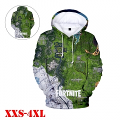 成人童装2019新款堡垒之夜Fortnite第八赛季数码印花3D带帽卫衣