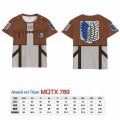 进击的巨人MQTX-789全彩印花短袖T恤-XXS-5XL共10个码