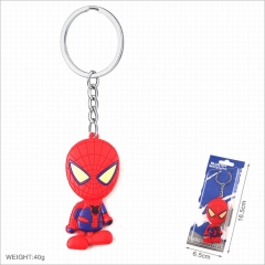复仇者联盟蜘蛛侠A款双面软胶钥匙扣挂件