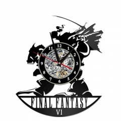 最终幻想-创意挂画挂钟钟表PVC材质(不配电池)