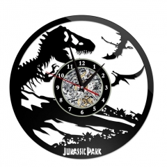侏罗纪公园-创意挂画挂钟钟表PVC材质(不配电池)